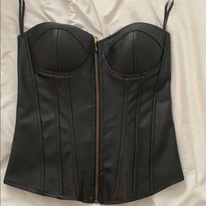 Zipper corset